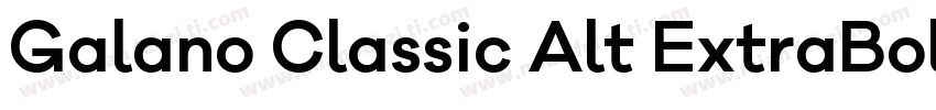 Galano Classic Alt ExtraBold字体转换